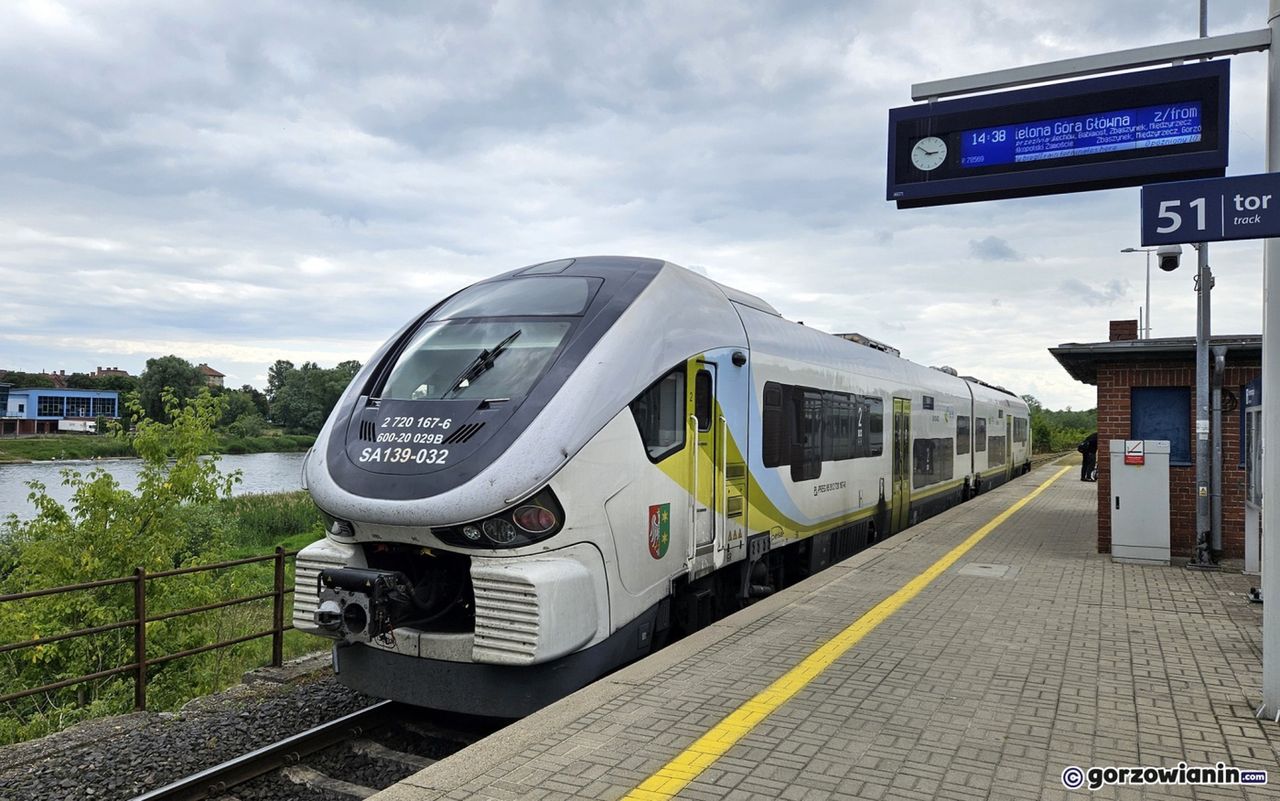 Zawieszone pociągi z Gorzowa do Zbąszynka. Będą autobusy zastępcze