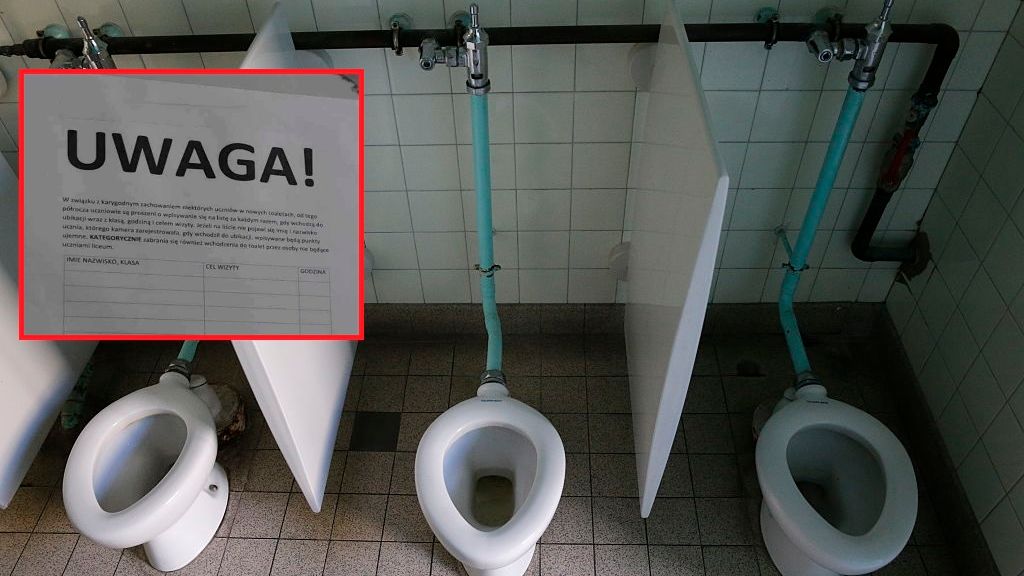 Na drzwiach szkoły zawisł "rejestr toaletowy". Dyrektorka skrytykowała uczniów