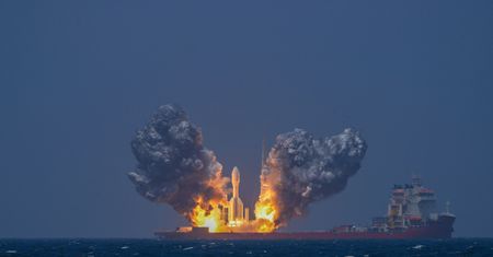 Chińska rakieta Gravity-1 bije rekordy. Niezwykle udany start z morza