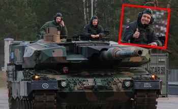 Nawrocki w czołgu. Nagranie jest już w sieci