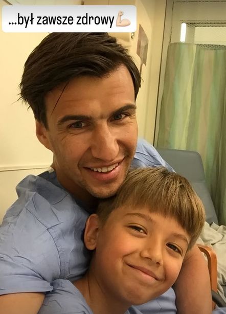 Jarosław Bieniuk z synem Szymonem