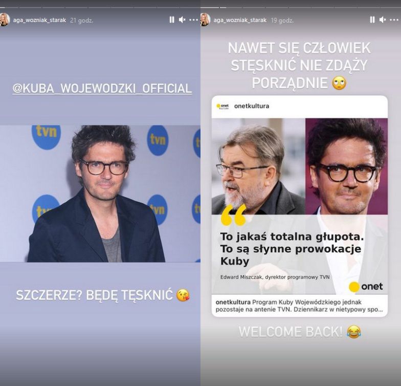 Internauci grzmią pod komentarzem "szanującej" Kubę Wojewódzkiego Agnieszki Woźniak-Starak