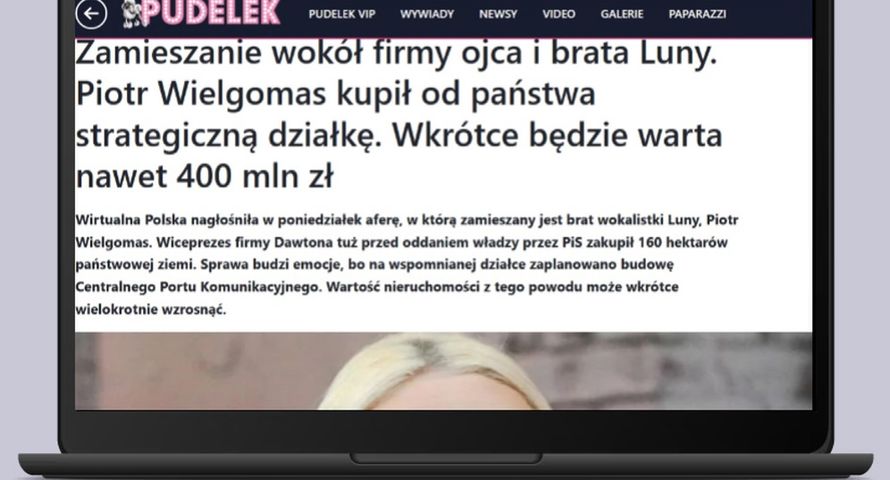 Wpadka Pudelka. Ten Piotr Wielgomas nie jest wiceszefem Dawtony