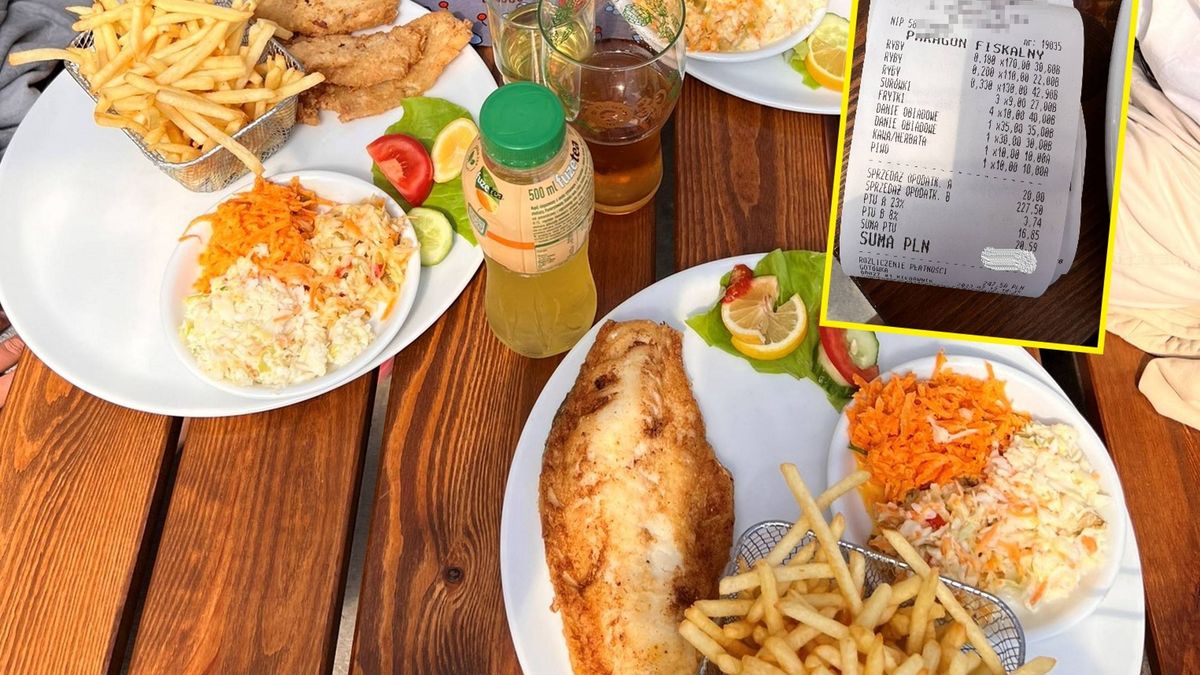 Paragon za obiad w Chałupach. 