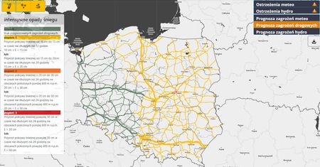 Gdzie pada śnieg? Sprawdź radar opadów