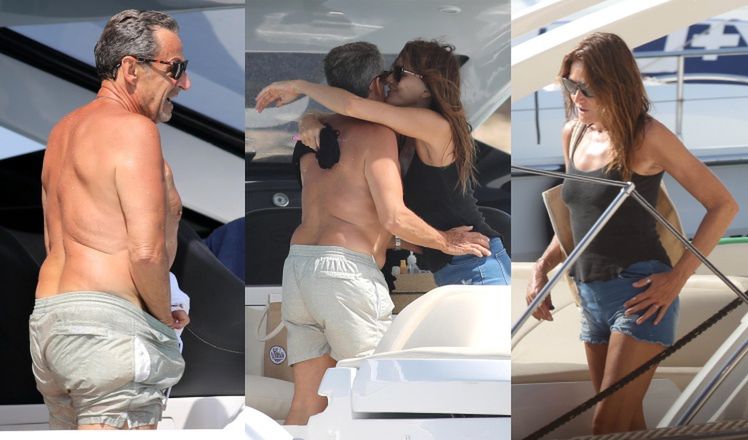 67-letni Nicolas Sarkozy i młodsza o 13 lat Carla Bruni korzystają z życia na jachcie u wybrzeży Formentery (ZDJĘCIA)