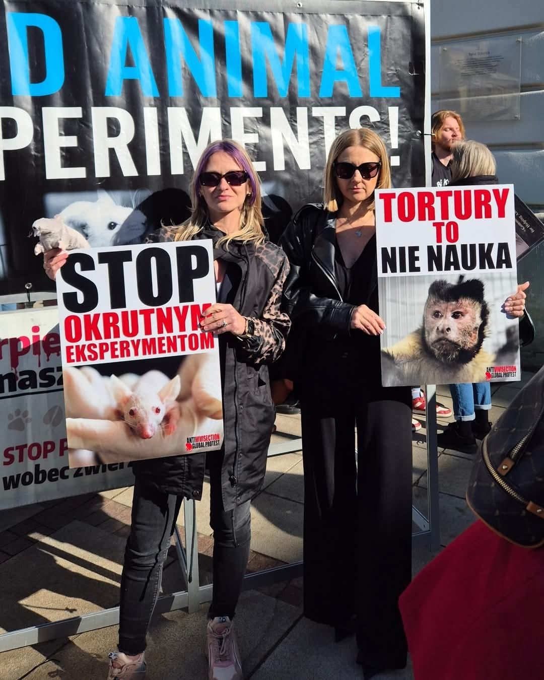 Nie dla torturowania zwierząt w imię nauki!
