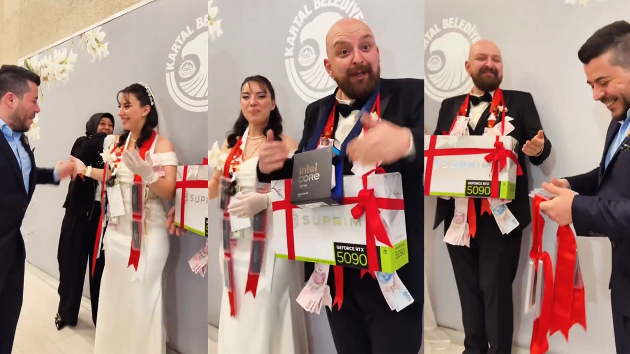 Turecka para otrzymała RTX-a 5090 i RAM z okazji ślubu. Czy można już mówić o bogactwie?