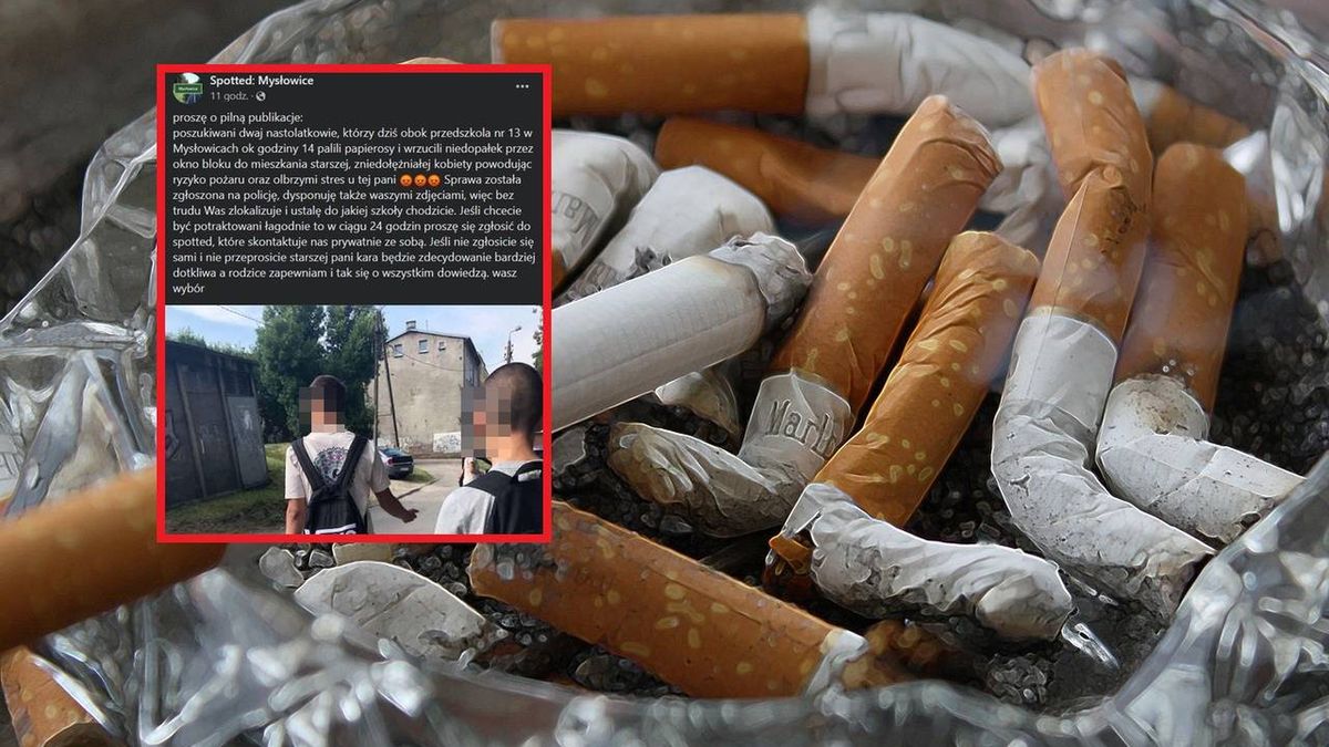 Mysłowice: Nastolatkowie  wrzucili seniorce pety do mieszkania