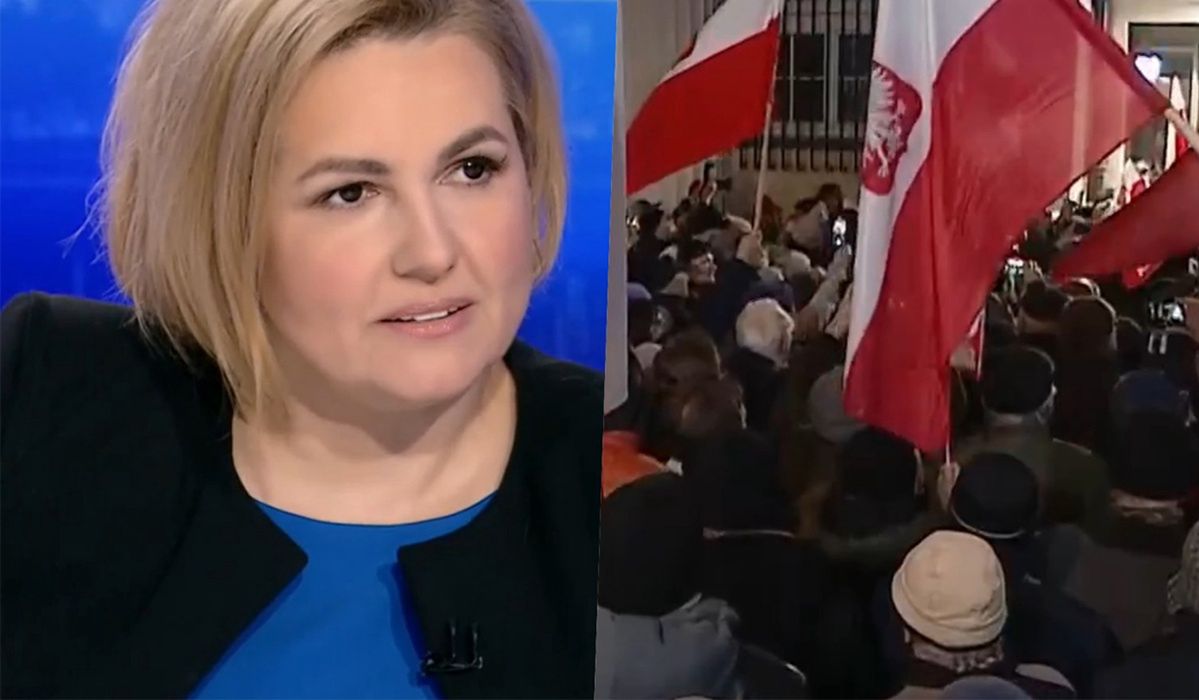 "Widzowie murem za TVP". Tak "Wiadomości" pokazały demonstrację w obronie publicznych mediów. Co na to TVN?