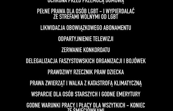 Strajk Kobiet chce likwidacji abonamentu rtv i odpartyjnienia telewizji