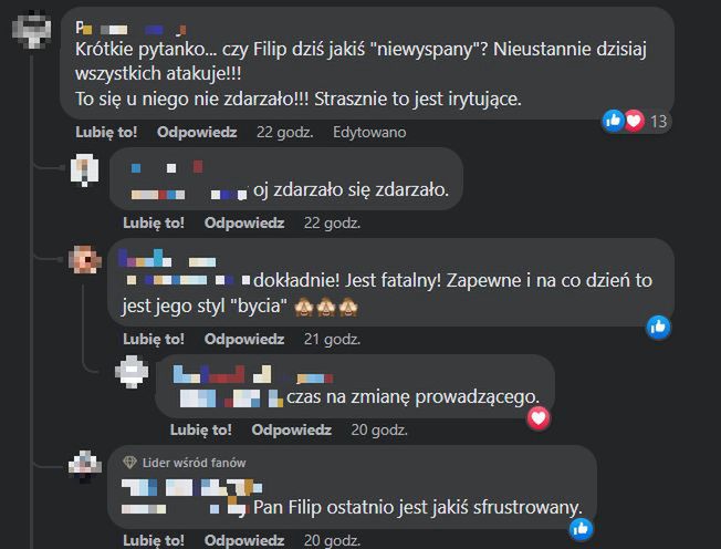 Filip Chajzer odpowiada widzom "DD TVN"