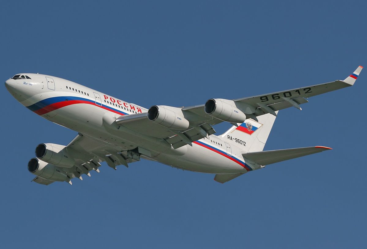 Russian passenger aircraft Ilyushin Il-96