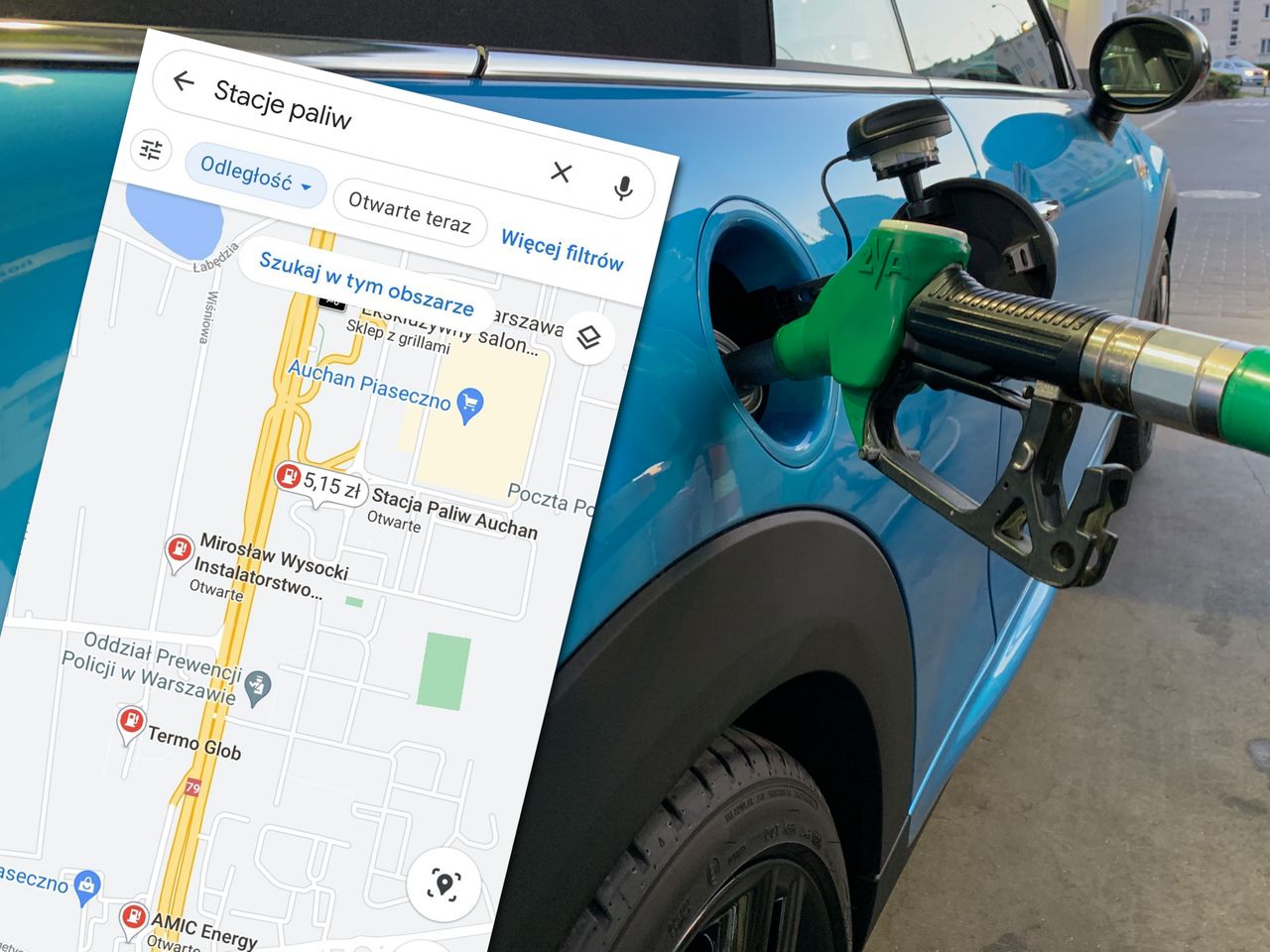 Od teraz w Google Maps sprawdzisz ceny na wybranych stacjach paliw