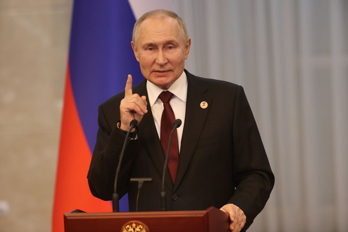 Władimir Putin udzielił wypowiedzi po powrocie z Kirgistanu 