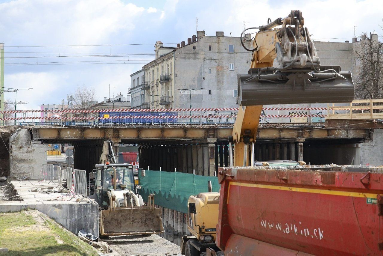 Trwa przebudowa wiaduktu w centrum Sosnowca