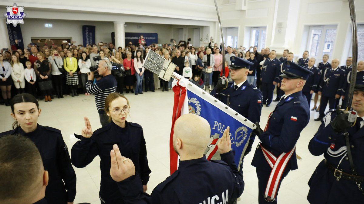 Ślubowanie nowych policjantów w Lublinie