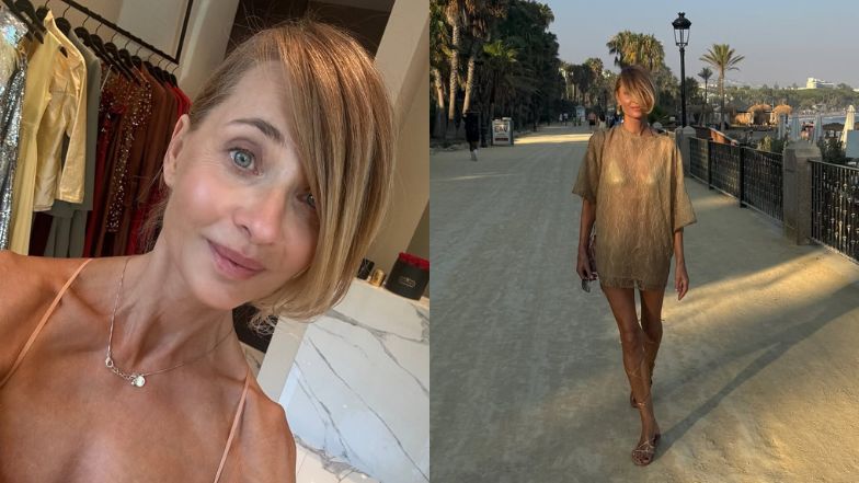 60-letnia Aneta Kręglicka chwali się umięśnionym brzuchem