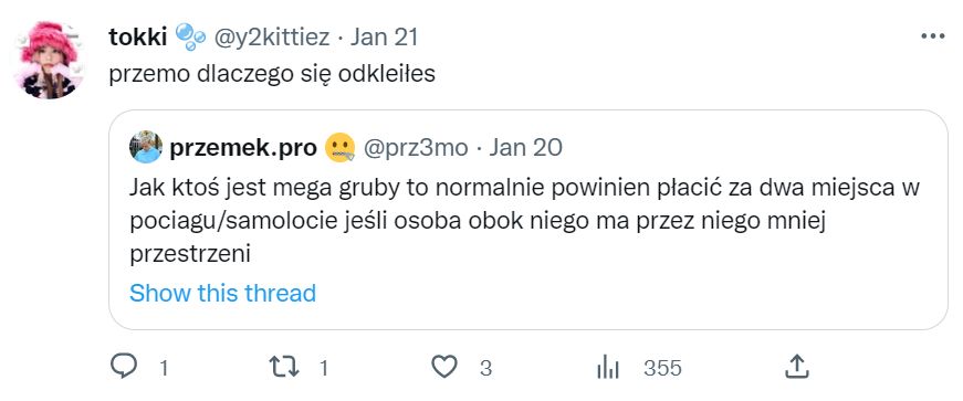 Przemek Pro o osobach otyłych