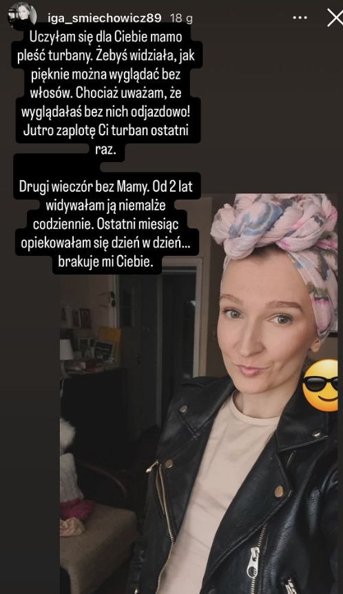 Iga Śmiechowicz wspomina zmarłą mamę