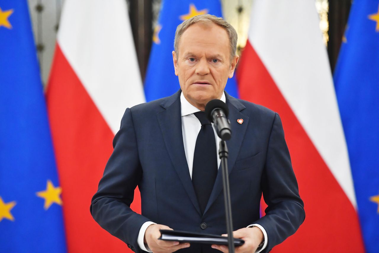 Donald Tusk na konferencji prasowej