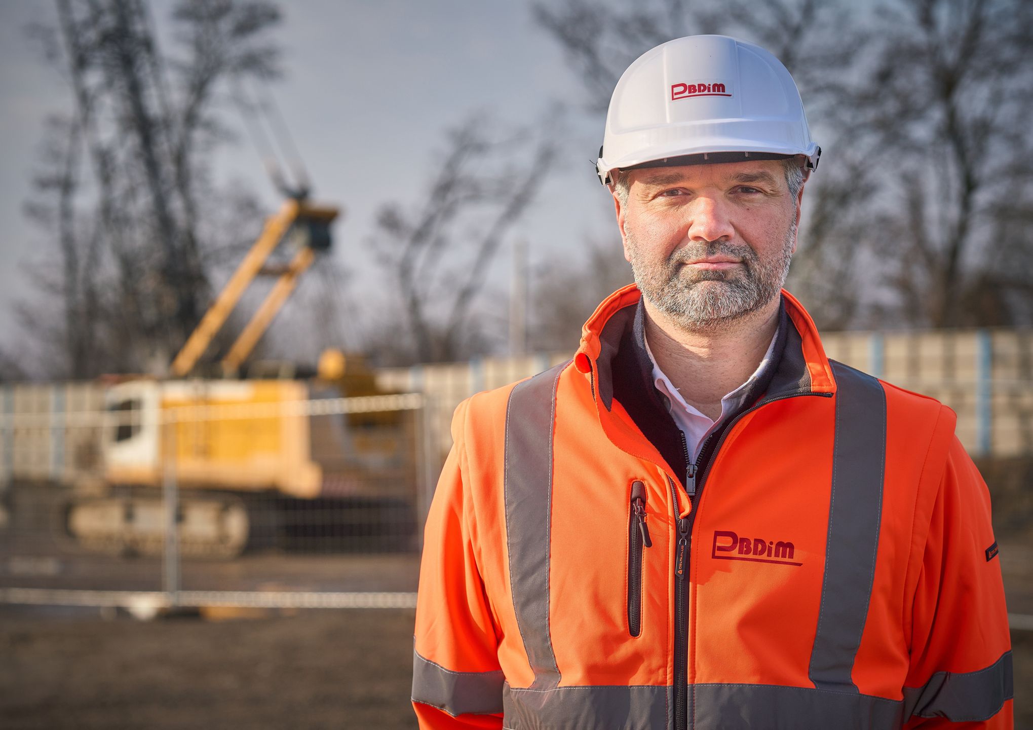 25.02.2025 Lodz , plac budowy tunelu srednicowego , nz Mariusz Serzysko dyrektor .
Fot. Marcin Stepien / Agencja Wyborcza.plFot. Marcin Stepien / Agencja Wyborcza.pltunel, kdp, pkp, srednicowy, kolej