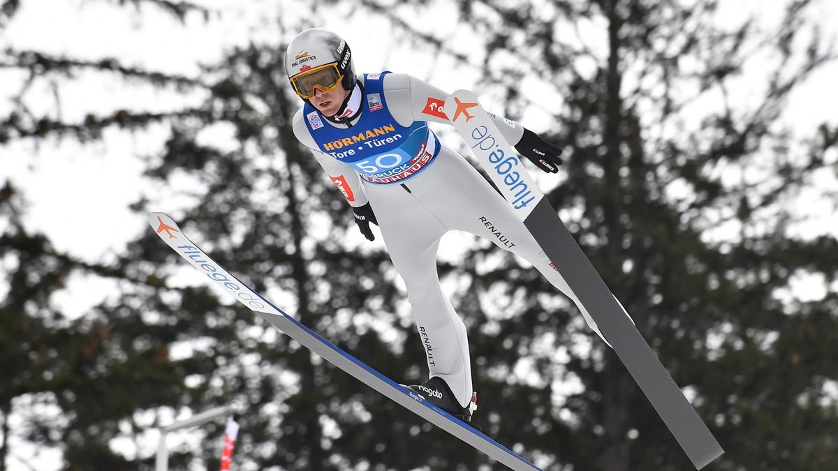 INNSBRUCK, AUSTRIA - JANUARY 4: Stefan Hula of Poland competes during the Individual HS130 at the Four Hills Tournament Men Innsbruck on January 4, 2023 in Innsbruck, Austria. (Photo by Franz Kirchmayr/SEPA.Media /Getty Images)