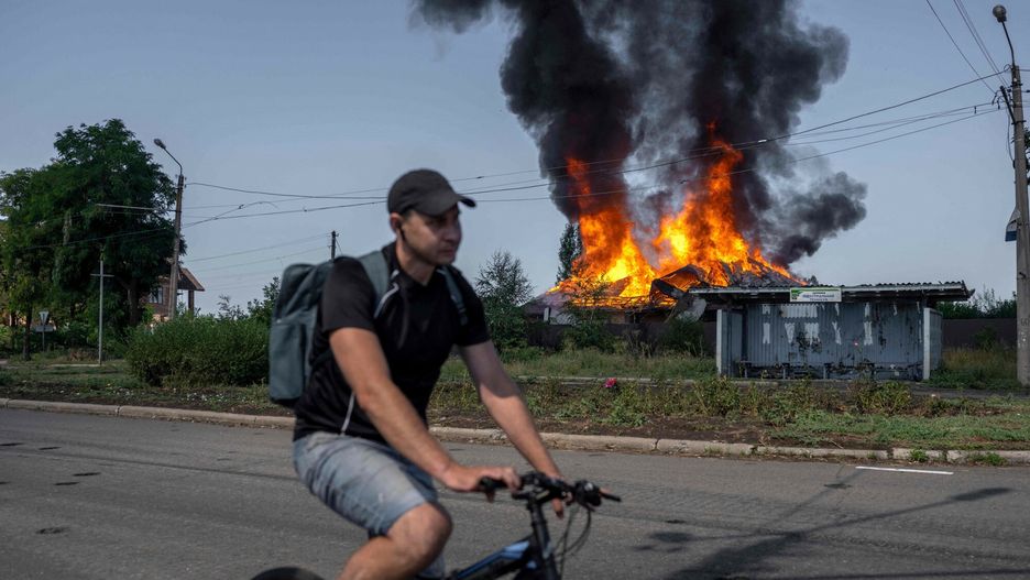 Wojna w Ukrainie. Rosyjski atak bombowy w Bachmucie