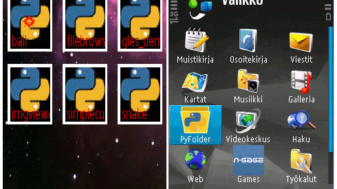 Wygodne uruchamianie skryptów Pythona w Symbianie 1