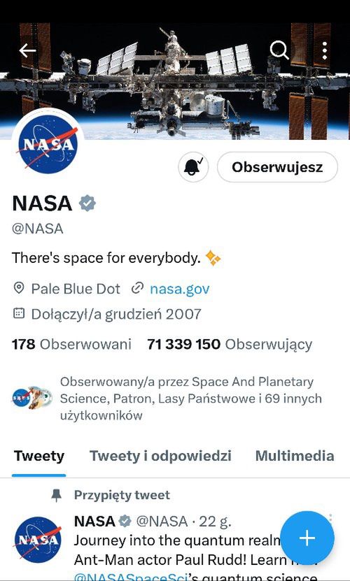 Twitter NASA