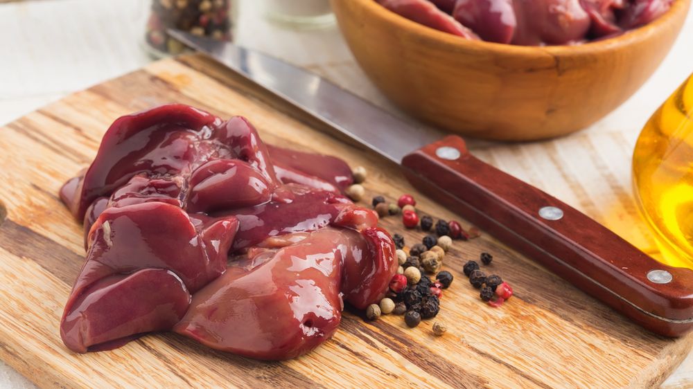 Surowa wątroba z kaczki