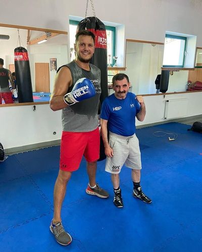 Wawrzyk i trener Raubo (fot. instagram)