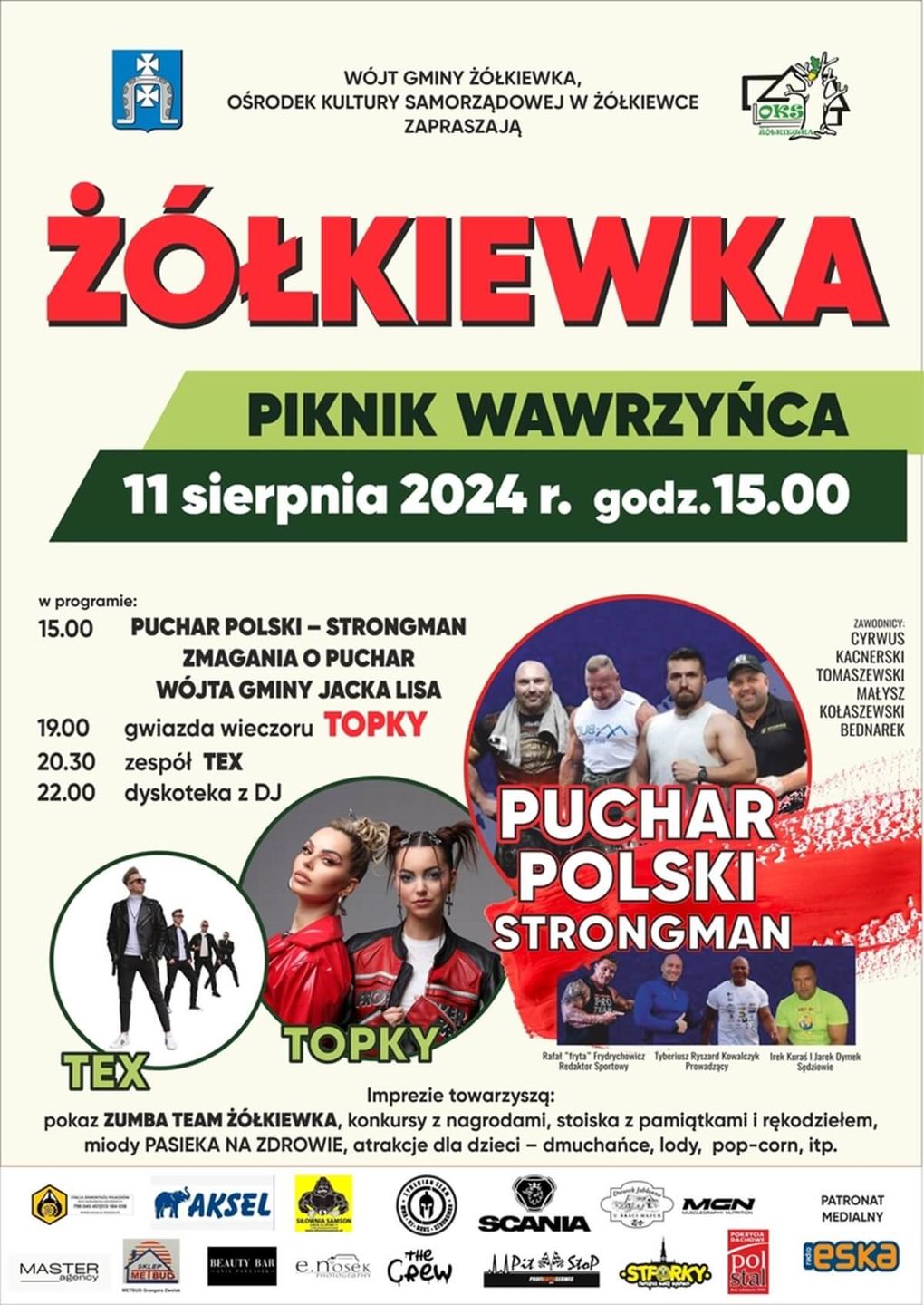 Piknik Wawrzyńca w Żółkiewce 2024 - plakat, program wydarzenia