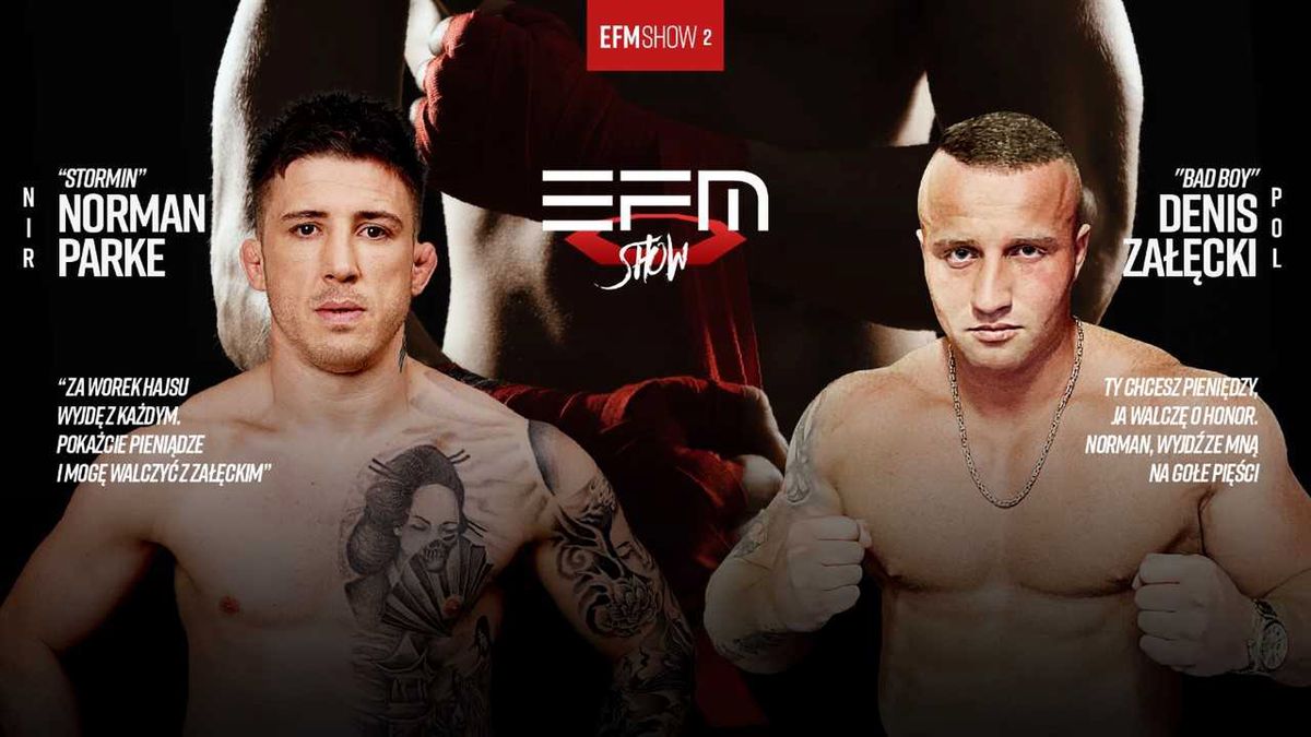 Materiały prasowe / Denis Załęcki i Norman Parke popadli w konflikt przed galą EFM SHOW 2