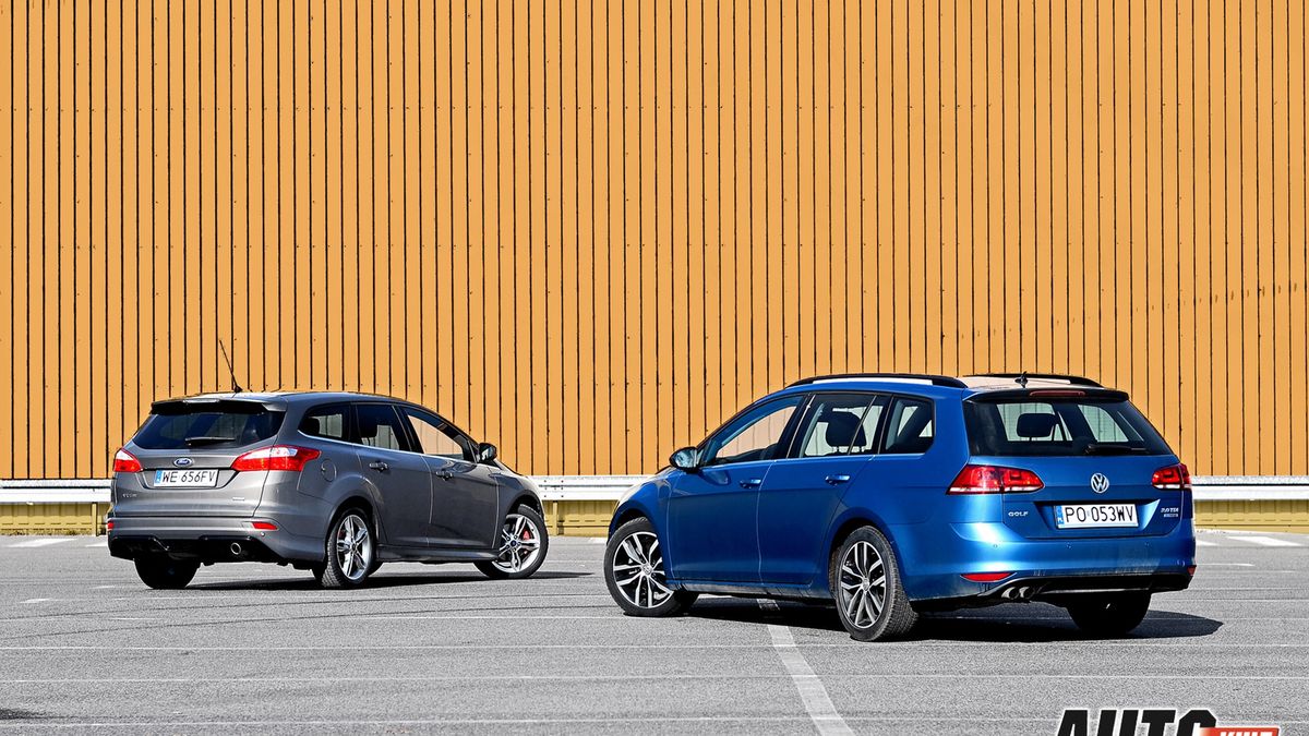 Volkswagen Golf Variant VII 2,0 TDI Highline vs. Ford Focus Kombi 1,6 EcoBoost Titanium - test  [galeria] 1