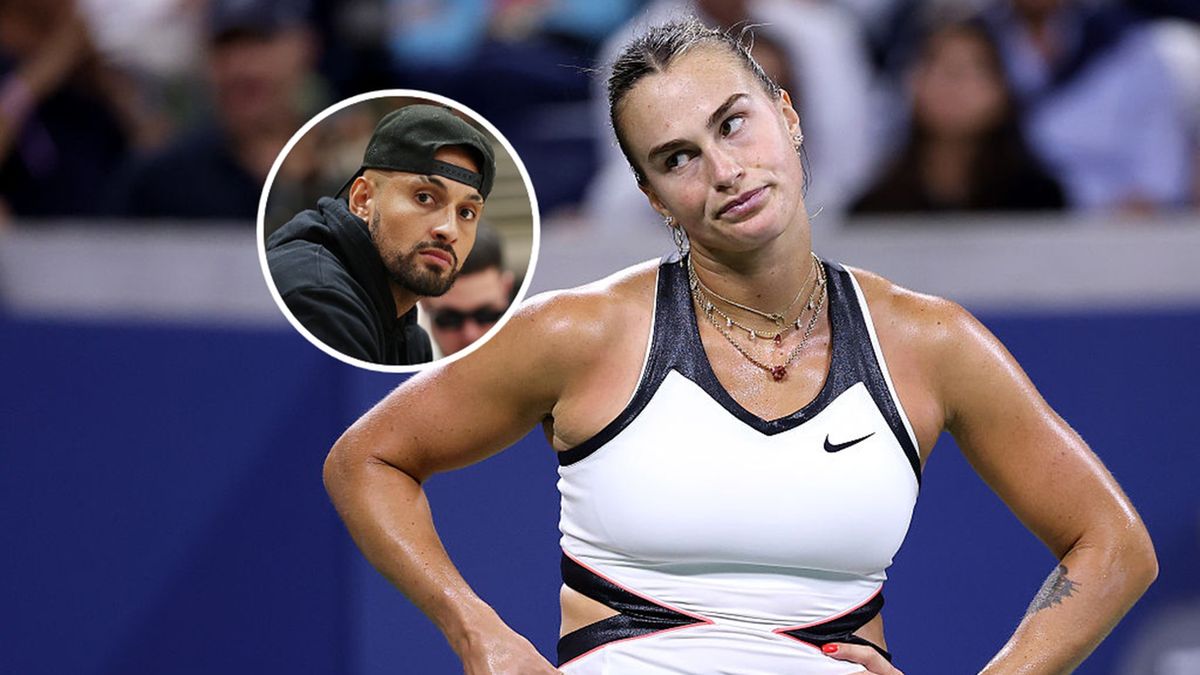   / Ishika Samant/Getty Images i Mark Metcalfe/Getty Images / Na zdjęciu: Aryna Sabalenka i Nick Kyrgios (w kółeczku)