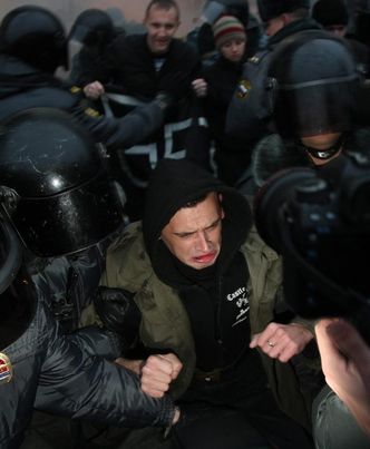 Opozycja w Rosji rozgoniona przez policję