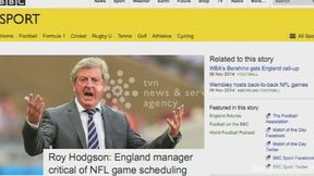 Mecz futbolu amerykańskiego niepokoi Hodgsona. "Nie podoba mi się ta decyzja"