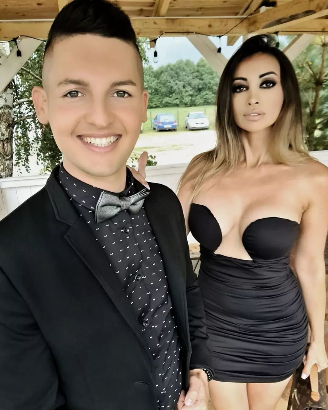 Jola Rutowicz i Adrian Nadolski na ślubie Eweliny Chodziutko