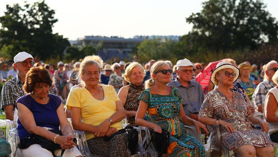 Widownia Ogrodu Włoskiego Dawnego Pałacu Biskupiego była oczarowana grą artystów