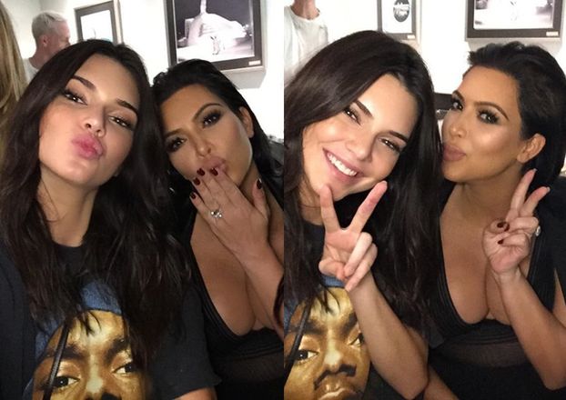 Kim Kardashian pokazała "selfie" z trzema siostrami (FOTO)
