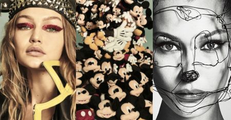 Siostry Hadid przebierają się za Myszkę Miki na okładach "Chaos Magazine"