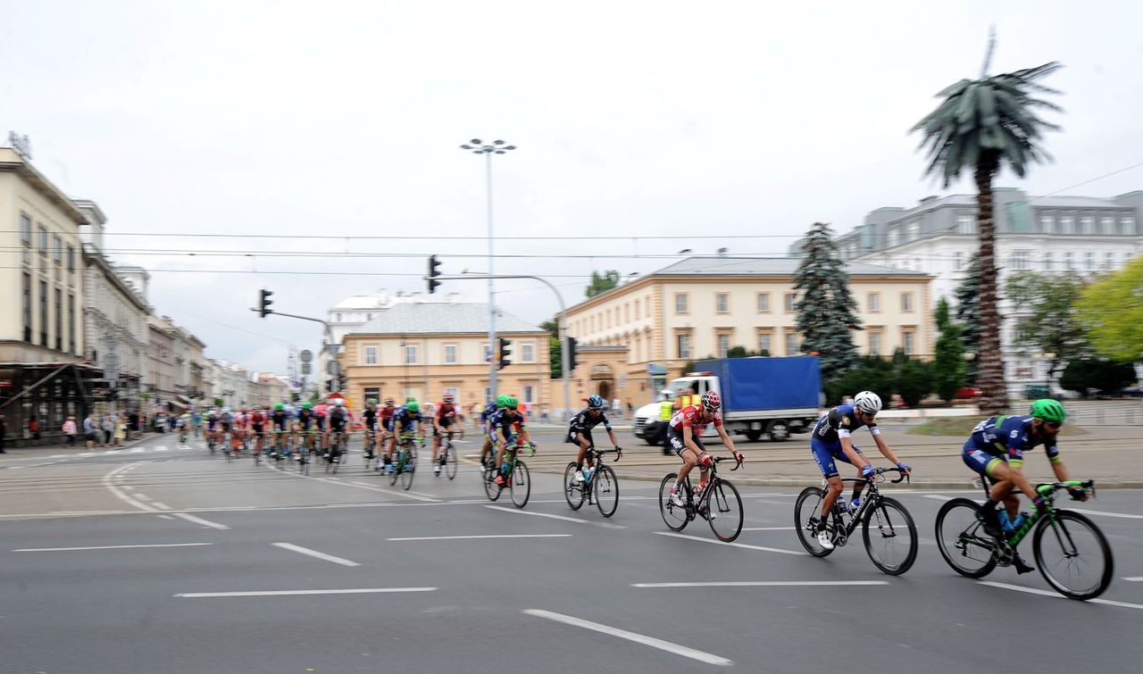 Komunikacyjny paraliż miasta. Fatalna organizacja Tour de Pologne