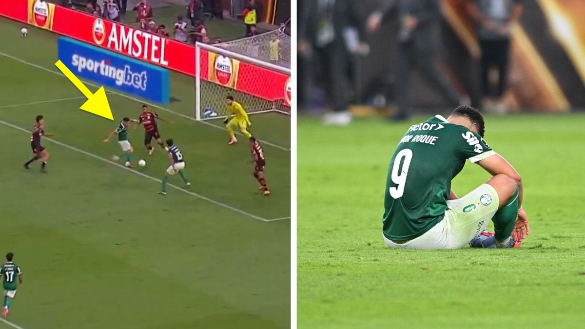 Materiały prasowe / Screen z wideo (DataFut/X i reakcja Vitor Roque (Rodrigo Valle/Getty Images)