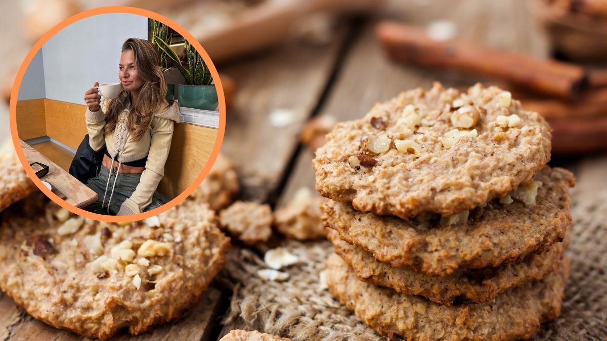 Ciasteczka owsiane z przepisu Anny Lewandowskiej. 