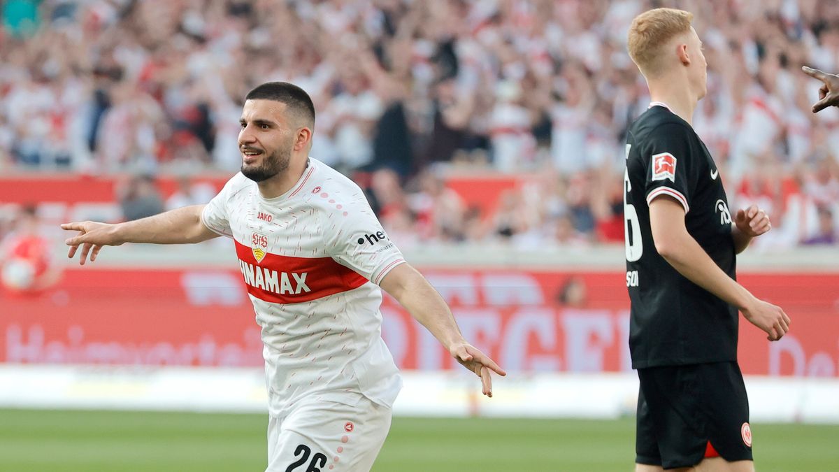 PAP/EPA / Ronald Wittek / Na zdjęciu: VfB Stuttgart pewnie ograł Eintracht Frankfurt