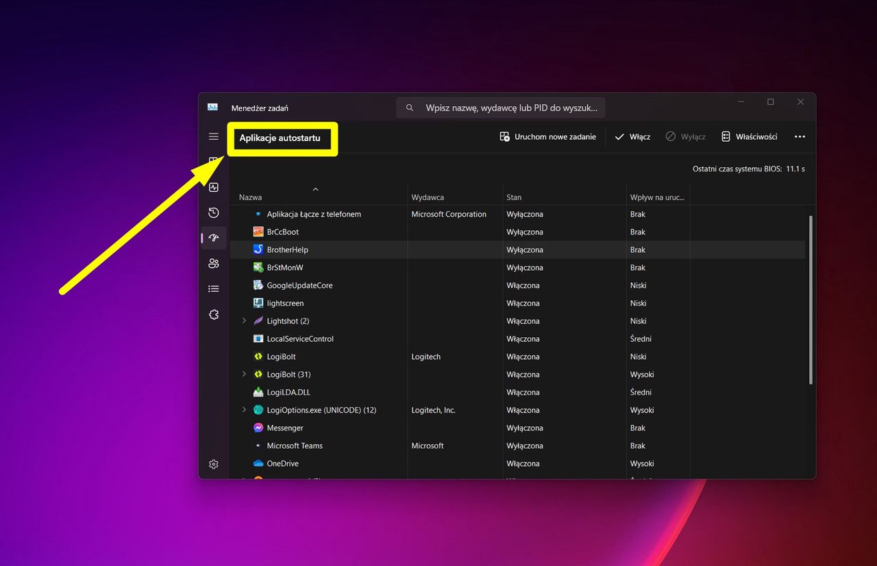 Windows długo się włącza? Sprawdź programy w autostarcie