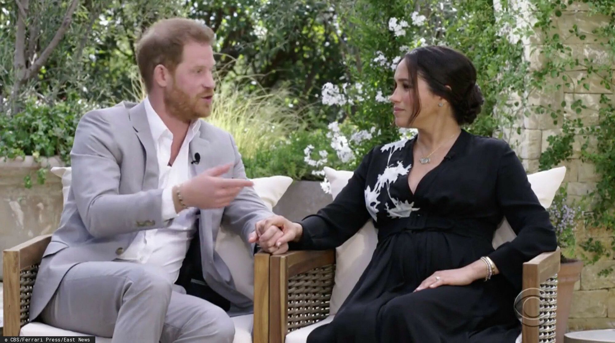 Meghan Markle broni prywatności swojej i męża na kanapie u Oprah