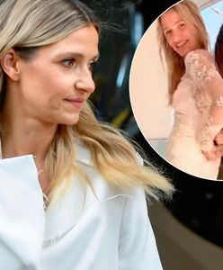 Joanna Koroniewska założyła swoją suknię ślubną. Coś poszło nie tak