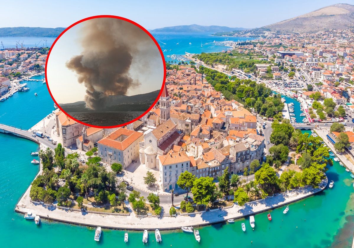 A forest fire near Trogir broke out on 18 July.